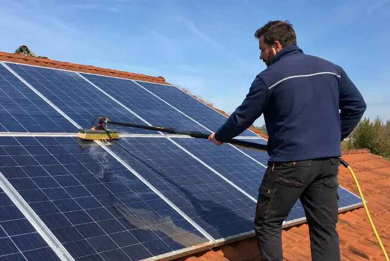 Nettoyage et entretien de panneaux solaires à Annecy